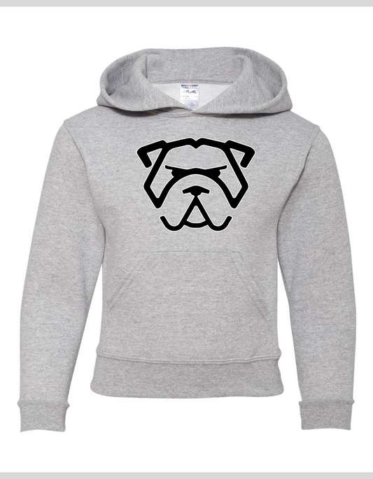 Mad Dawg Head Hoody Grey