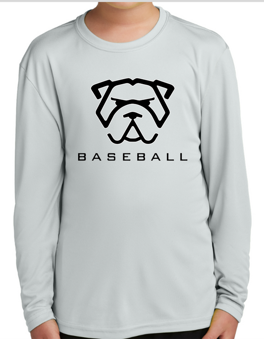 Mad Dawg  Baseball Long Sleeve Dri-Fit - Silver