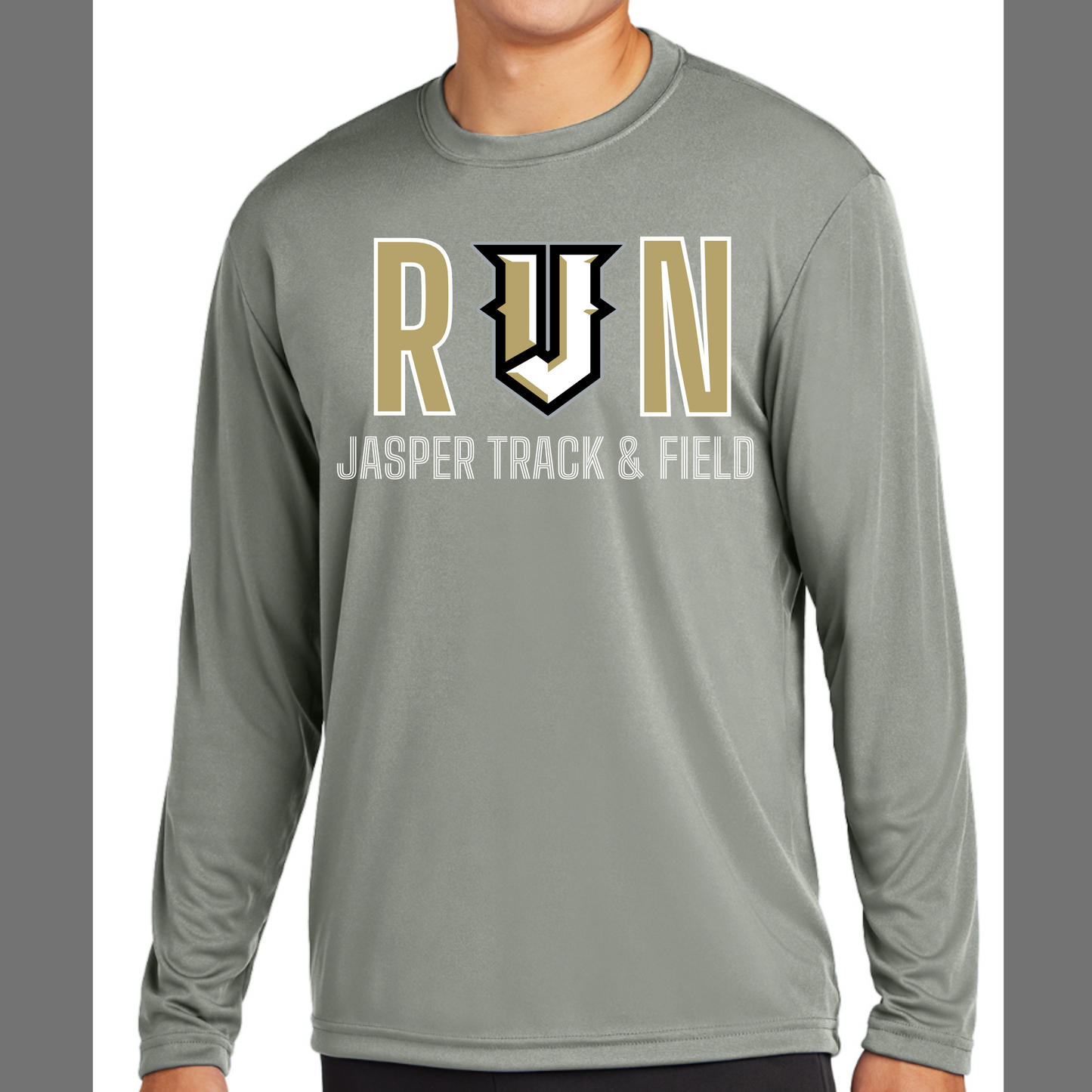 RUN Jasper Track Long Sleeve Grey