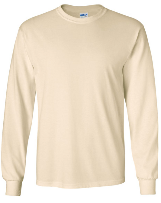Gildan - Ultra Cotton® Long Sleeve T-Shirt - 2400 - Natural