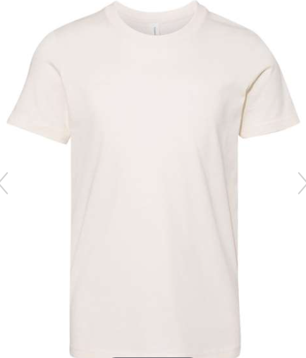BELLA + CANVAS - Youth Jersey Tee - 3001Y Natural