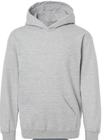 Tultex - Youth Hooded Sweatshirt - 320Y Heather Grey