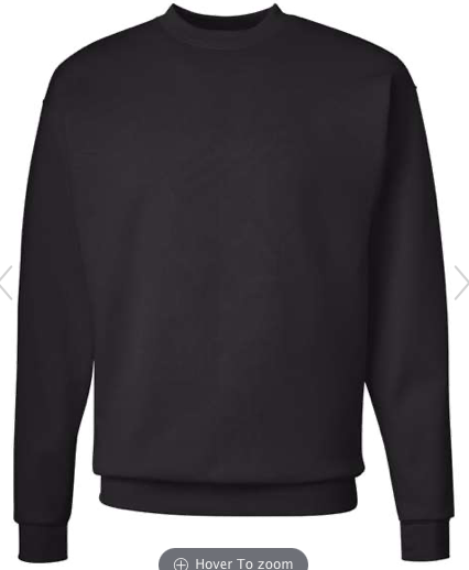 Hanes - Ecosmart® Crewneck Sweatshirt - P160 Black