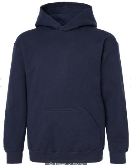 Tultex - Youth Hooded Sweatshirt - 320Y Navy