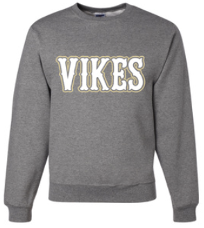 Vikings Little League Crewneck Personalized Back