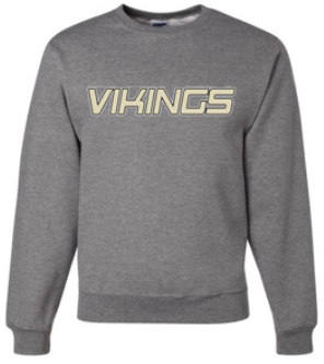 Vikings Little League Crewneck Personalized Back