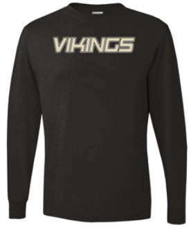 Vikings Little League Long Sleeve Personalized Back