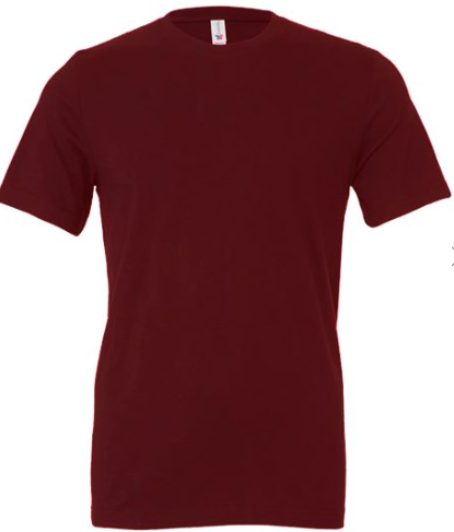BELLA + CANVAS - Jersey Tee - 3001- Maroon