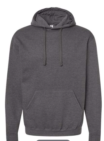 Tultex - Fleece Hooded Sweatshirt - 320 - Heather Charcoal