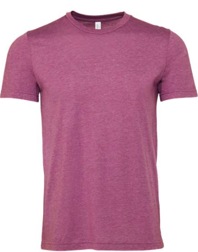 BELLA+CANVAS 3001 CVC Tee Heather Magenta