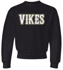 Vikings Little League Crewneck Personalized Back