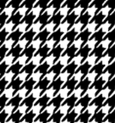 Houndstooth BLACK AND WHITE Printed HTV