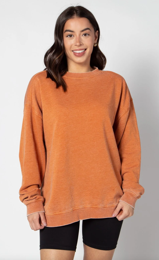 Burnt orange sweatshirt hotsell