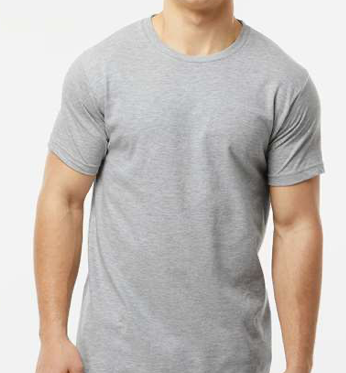 Tultex - Unisex Fine Jersey T-Shirt - 202 - Heather Grey