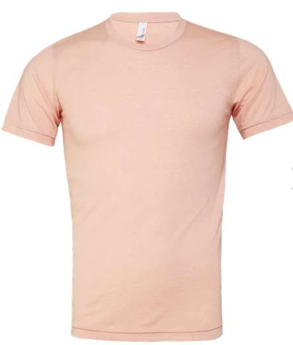 BELLA + CANVAS Triblend Tee - 3413 - Peach Triblend