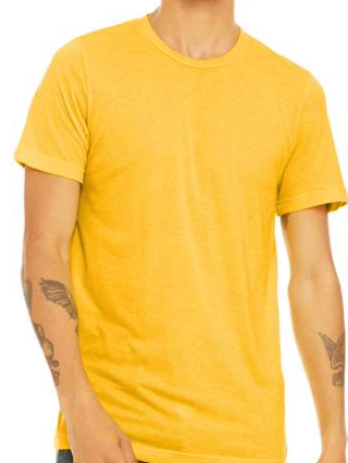 BELLA + CANVAS Triblend Tee - 3413 - Yellow Gold Triblend