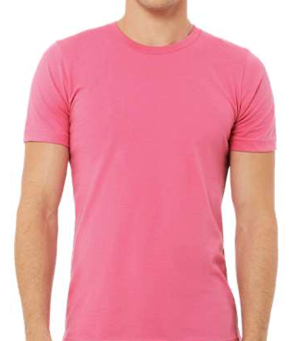 BELLA + CANVAS - Jersey Tee - 3001- Charity Pink