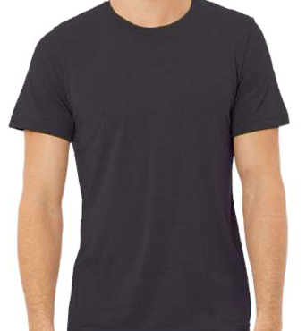 BELLA + CANVAS Triblend Tee - 3413 - Black Heather Triblend