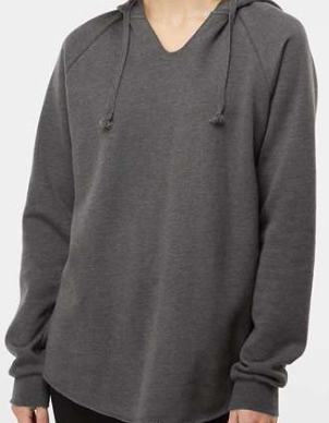 Independent Trading Co. - Women’s Lightweight California Wave Wash Hooded Sweatshirt - PRM2500 - Shadow