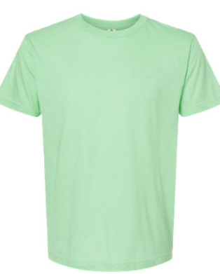 Tultex Unisex Fine Jersey T-Shirt - 202 - Heather Neo Mint