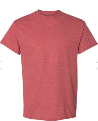 Gildan - DryBlend® T-Shirt - 8000 -  Heather Sport Scarlet Red